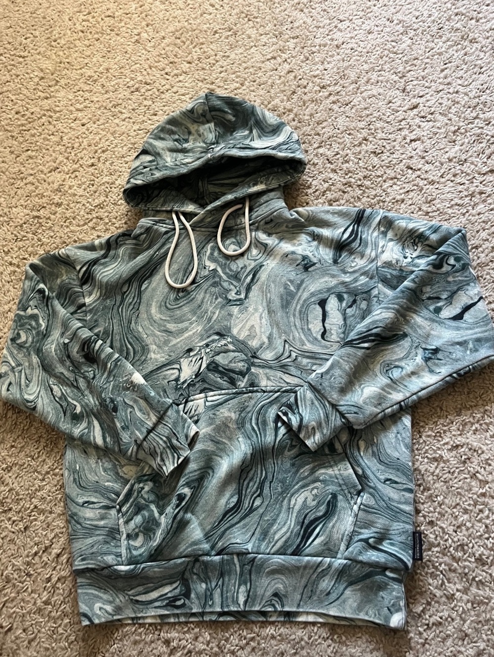 Unseen by Scotch & Soda Marble Swirl AOP Hoodie S
